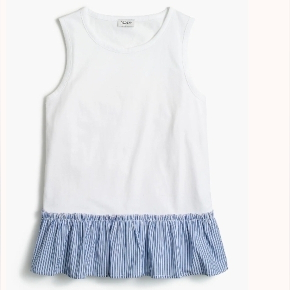 J Crew Woven-hem tank top - Picture 1 of 5
